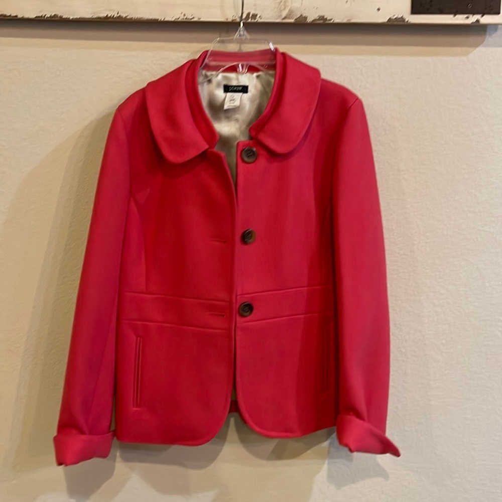 Women’s JCrew Hot Pink wool coat